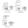 Transmisores de Presión Fst800-501 4-20 mA Transmisor de Presión de Compresor de Aire Acondicionado de Refrigeración